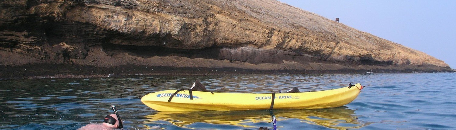 Molokini Kayak Snorkelers